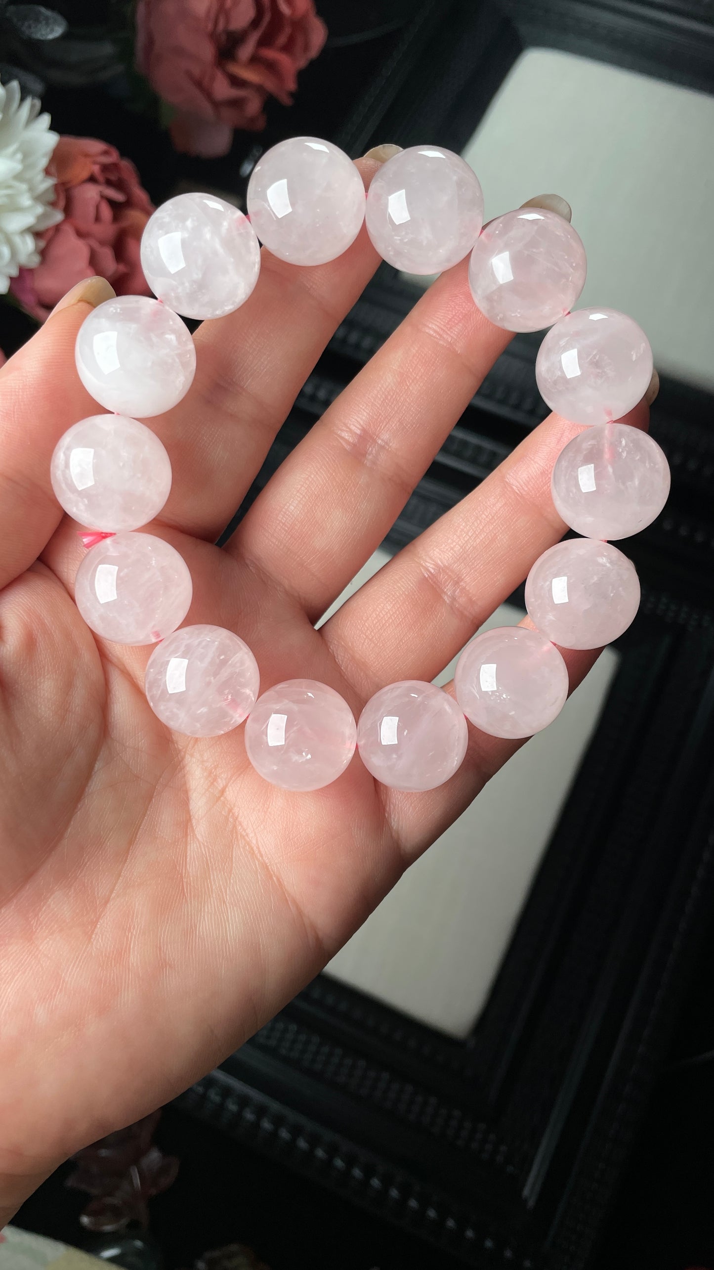 16mm Rose Quartz Bracelet