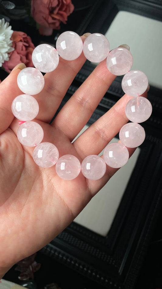 16mm Rose Quartz Bracelet