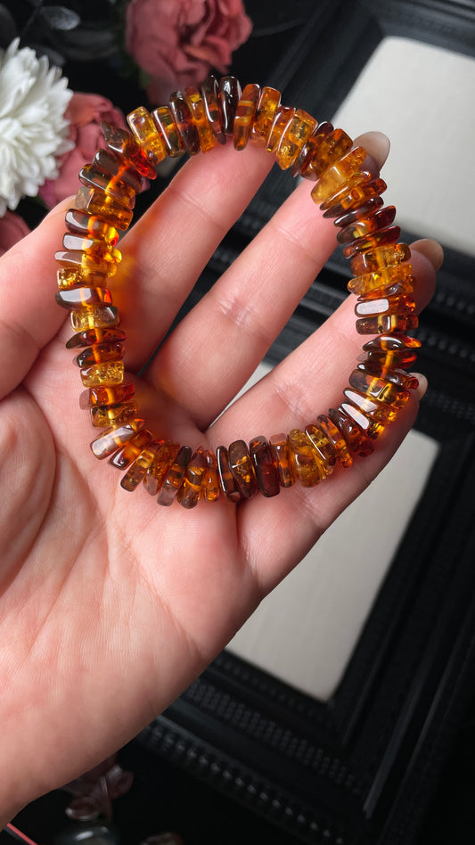 Flower Amber Bracelet